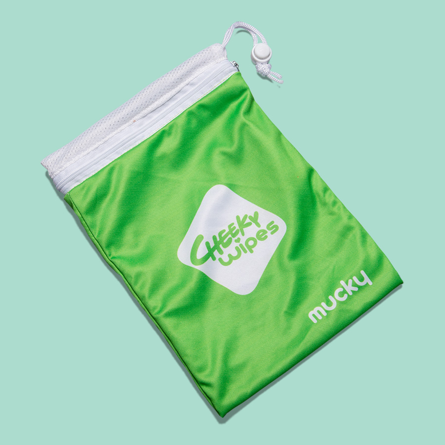 Cheeky Wipes Waterproof Wet Bag for Mucky Wipes